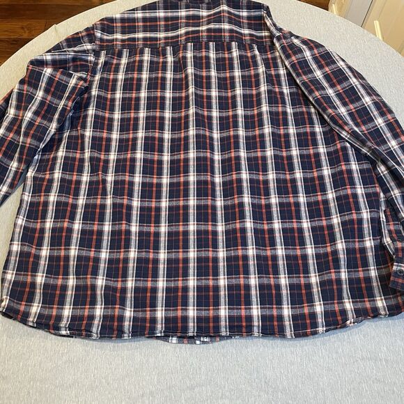 Great Northwest Flannel Shirt Heavy Cotton Plaid Long Sleeve Mens 3XLT Tall - Picture 2 of 10